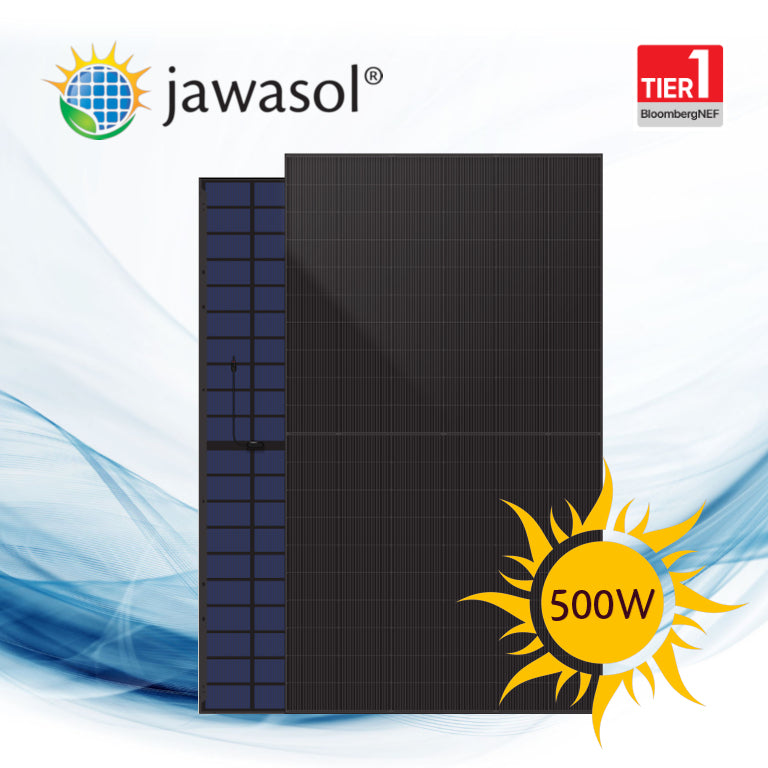 DAH-Solar DHN-54Z16/DG/FS(BB)-500W Watt FullScreen FullBlack Glas-Glas PV Modul